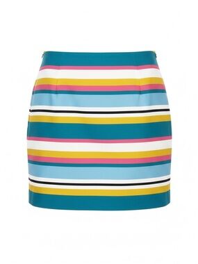 Ann Taylor Loft Striped Knee Length Skirt Lined Size 12